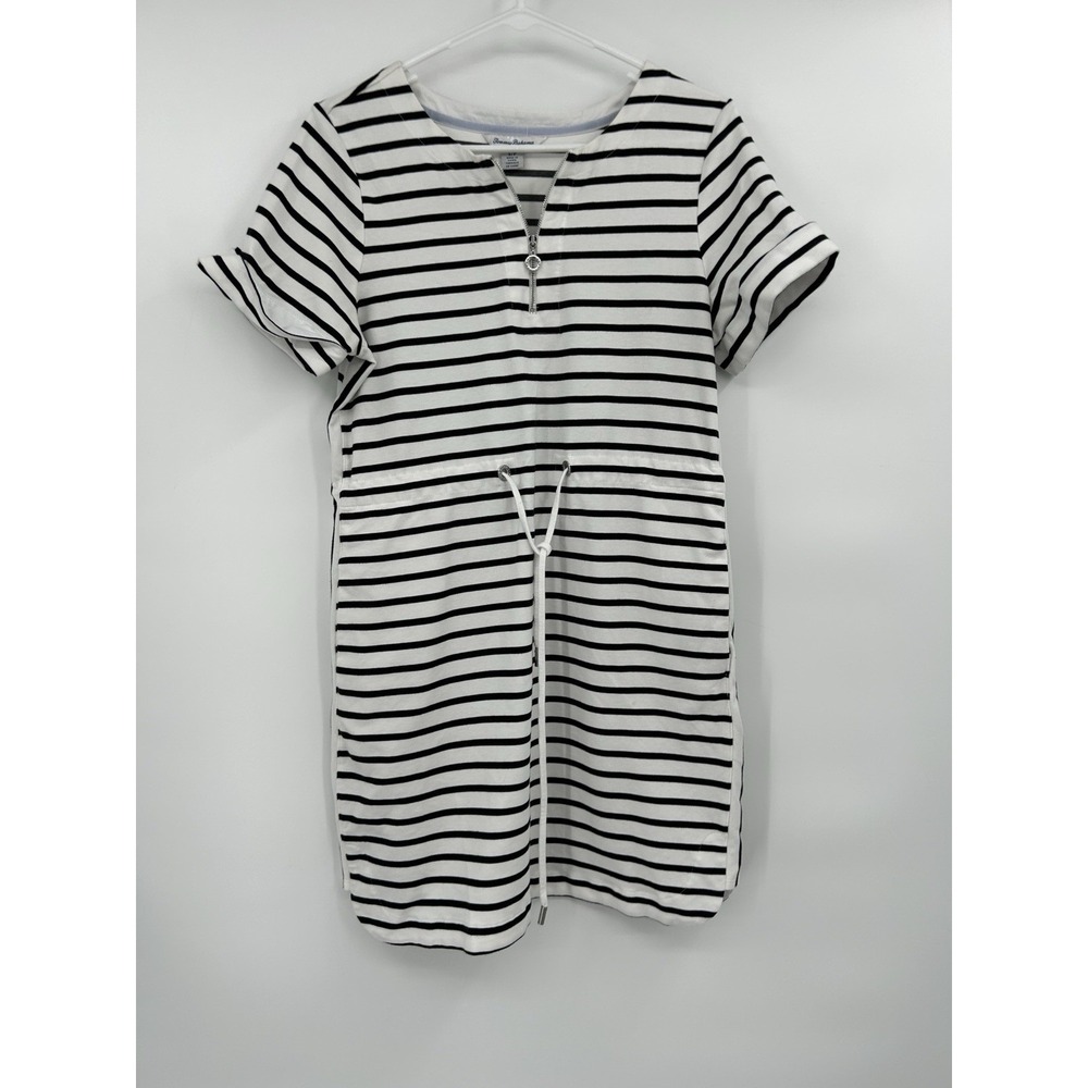 Tommy Bahama Jovanna Stripe Zip Front Dress Size S Resort Beach‎ Coastal